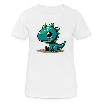 Dinosaur - Women's Breathable T-Shirt - white - Front - AI Model Female 172 dark (172cm)