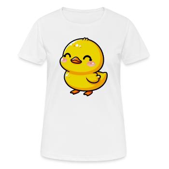 Ente Ente Ente Ente Ente - Frauen T-Shirt atmungsaktiv - Weiß - Vorne - AI Model Female 172 dark (172cm)