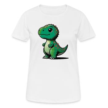Dinosaur - Women's Breathable T-Shirt - white - Front - AI Model Female 172 dark (172cm)