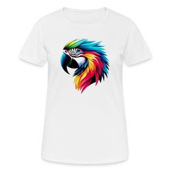 Perroquet - T-shirt respirant Femme - blanc - Devant - AI Model Female 172 dark (172cm)