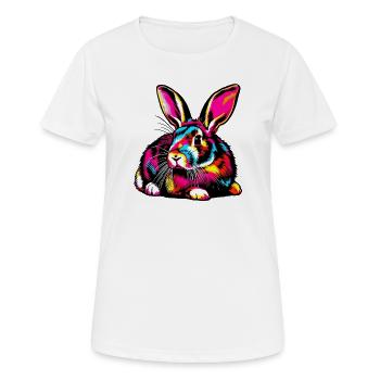 Rabbit - Women's Breathable T-Shirt - white - Front - AI Model Female 172 dark (172cm)