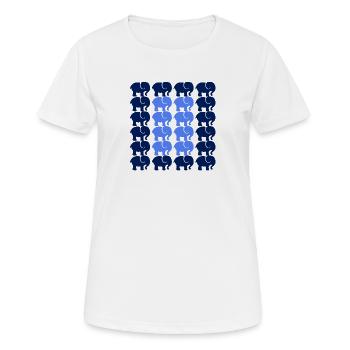 ELEPHANT - Women's Breathable T-Shirt - white - Front - AI Model Female 172 dark (172cm)