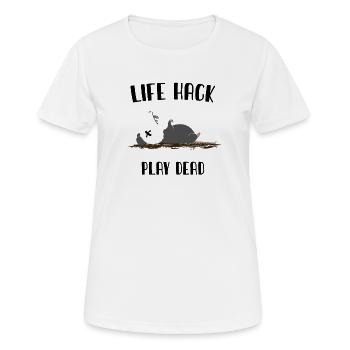 Astuce de la vie - T-shirt respirant Femme - blanc - Devant - AI Model Female 172 dark (172cm)