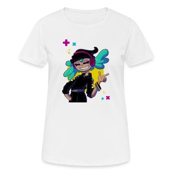 Musikalisches Mädchen - Frauen T-Shirt atmungsaktiv - Weiß - Vorne - AI Model Female 172 dark (172cm)