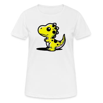 Dinosaur - Women's Breathable T-Shirt - white - Front - AI Model Female 172 dark (172cm)