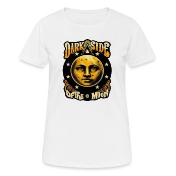 dark side of the moon face - Women's Breathable T-Shirt - white - Front - AI Model Female 172 dark (172cm)