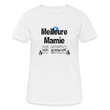 Meilleure Mamie du Monde - T-shirt respirant Femme - blanc - Devant - AI Model Female 172 dark (172cm)