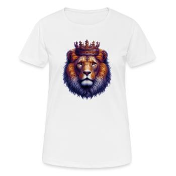 Lion - T-shirt respirant Femme - blanc - Devant - AI Model Female 172 dark (172cm)