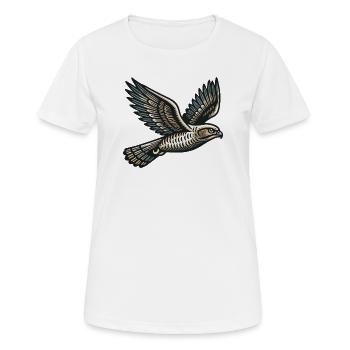 Habicht - Frauen T-Shirt atmungsaktiv - Weiß - Vorne - AI Model Female 172 dark (172cm)