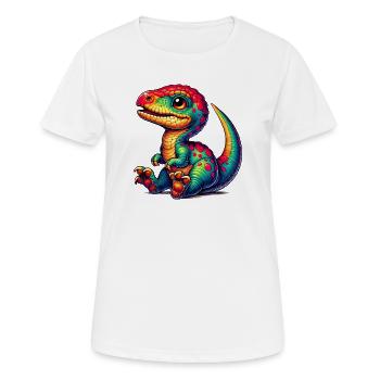 Dinosaur - Women's Breathable T-Shirt - white - Front - AI Model Female 172 dark (172cm)