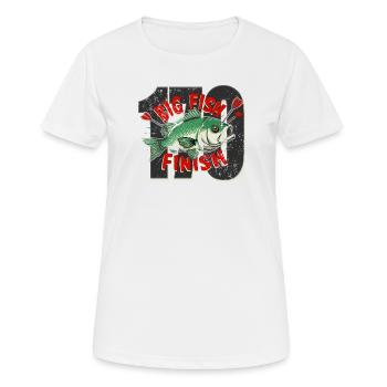 darts big fish Finish Checkout - Women's Breathable T-Shirt - white - Front - AI Model Female 172 dark (172cm)