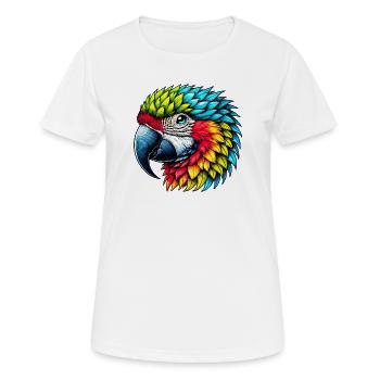 Perroquet - T-shirt respirant Femme - blanc - Devant - AI Model Female 172 dark (172cm)