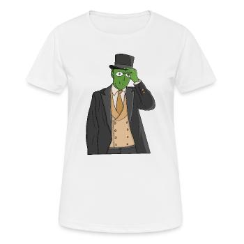 A space gentleman - Women's Breathable T-Shirt - white - Front - AI Model Female 172 dark (172cm)