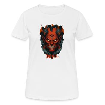 Devil - T-shirt respirant Femme - blanc - Devant - AI Model Female 172 dark (172cm)