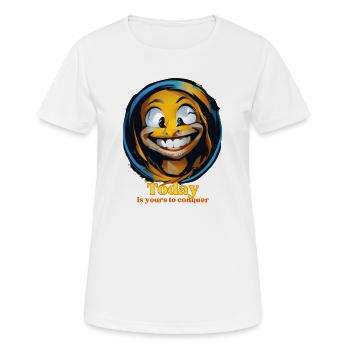 is yours to conquer - Women's Breathable T-Shirt - white - Front - AI Model Female 172 dark (172cm)
