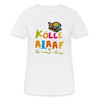 Karneval Alaaf - Frauen T-Shirt atmungsaktiv - Weiß - Vorne - AI Model Female 172 dark (172cm)
