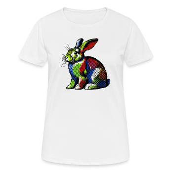 Rabbit - Women's Breathable T-Shirt - white - Front - AI Model Female 172 dark (172cm)
