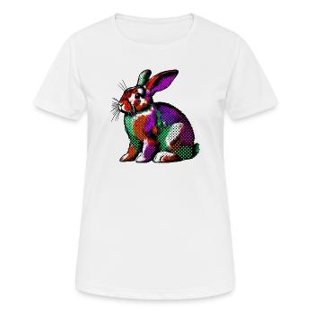 Rabbit - Women's Breathable T-Shirt - white - Front - AI Model Female 172 dark (172cm)