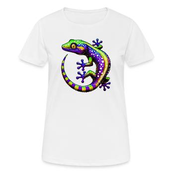 Gecko - Women's Breathable T-Shirt - white - Front - AI Model Female 172 dark (172cm)