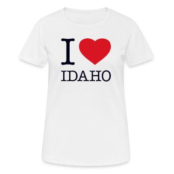 J’ADORE L’IDAHO - T-shirt respirant Femme - blanc - Devant - AI Model Female 172 dark (172cm)