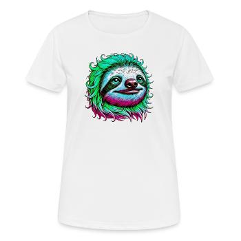 Paresse - T-shirt respirant Femme - blanc - Devant - AI Model Female 172 dark (172cm)