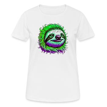 Paresse - T-shirt respirant Femme - blanc - Devant - AI Model Female 172 dark (172cm)