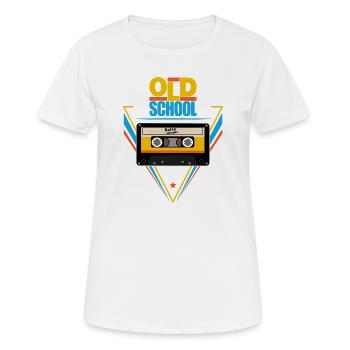 Old school - Women's Breathable T-Shirt - white - Front - AI Model Female 172 dark (172cm)