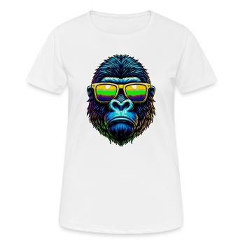 Gorilla - Women's Breathable T-Shirt - white - Front - AI Model Female 172 dark (172cm)