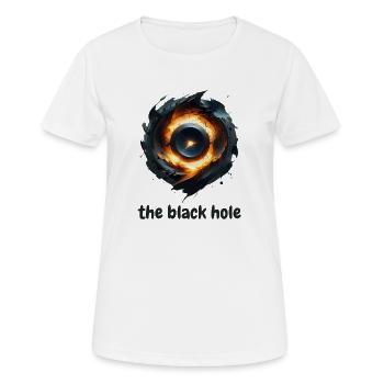The Black Hole - T-shirt respirant Femme - blanc - Devant - AI Model Female 172 dark (172cm)
