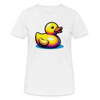 Caneton Canard Canard Canard - T-shirt respirant Femme - blanc - Devant - AI Model Female 172 dark (172cm)