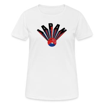 Japon - T-shirt respirant Femme - blanc - Devant - AI Model Female 172 dark (172cm)