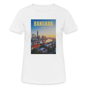 Bangkok City Thailand - Frauen T-Shirt atmungsaktiv - Weiß - Vorne - AI Model Female 172 dark (172cm)