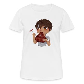 Gourmet Chibi - Frauen T-Shirt atmungsaktiv - Weiß - Vorne - AI Model Female 172 dark (172cm)