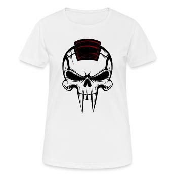 Crâne de vampire - T-shirt respirant Femme - blanc - Devant - AI Model Female 172 dark (172cm)