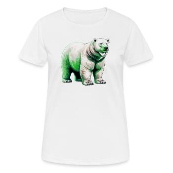 Weißer Eisbär - Frauen T-Shirt atmungsaktiv - Weiß - Vorne - AI Model Female 172 dark (172cm)