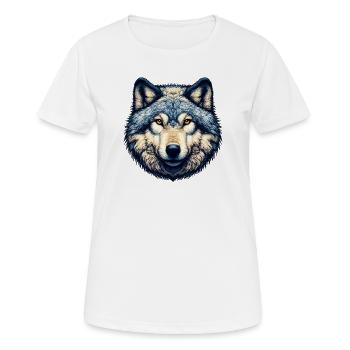 Wolf - Women's Breathable T-Shirt - white - Front - AI Model Female 172 dark (172cm)