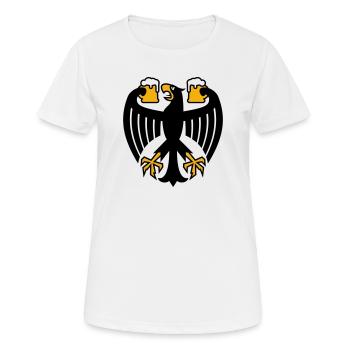 Germany Beer Federal Eagle - Women's Breathable T-Shirt - white - Front - AI Model Female 172 dark (172cm)