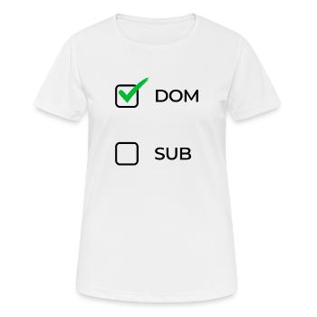 Choix dom - T-shirt respirant Femme - blanc - Devant - AI Model Female 172 dark (172cm)