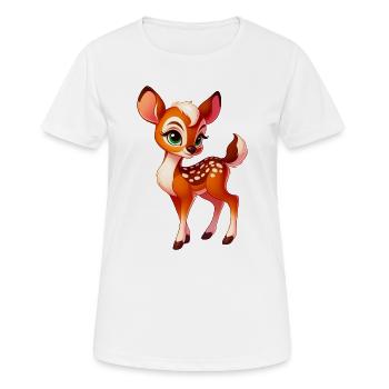 Fawn - Women's Breathable T-Shirt - white - Front - AI Model Female 172 dark (172cm)