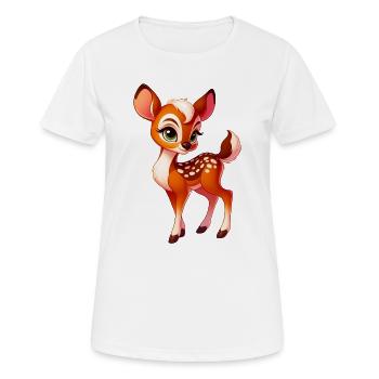 Fawn - Women's Breathable T-Shirt - white - Front - AI Model Female 172 dark (172cm)