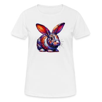 Rabbit - Women's Breathable T-Shirt - white - Front - AI Model Female 172 dark (172cm)