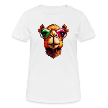 Camel - Women's Breathable T-Shirt - white - Front - AI Model Female 172 dark (172cm)