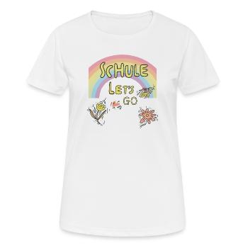 Schule Einschulung - Frauen T-Shirt atmungsaktiv - Weiß - Vorne - AI Model Female 172 dark (172cm)
