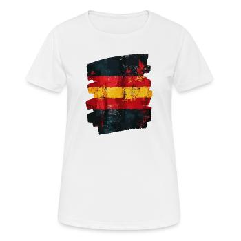 Drapeau espagnol Espagne - T-shirt respirant Femme - blanc - Devant - AI Model Female 172 dark (172cm)
