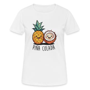Amis de Pina Colada - T-shirt respirant Femme - blanc - Devant - AI Model Female 172 dark (172cm)