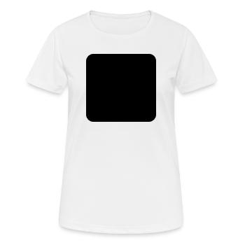 rounded square - Women's Breathable T-Shirt - white - Front - AI Model Female 172 dark (172cm)