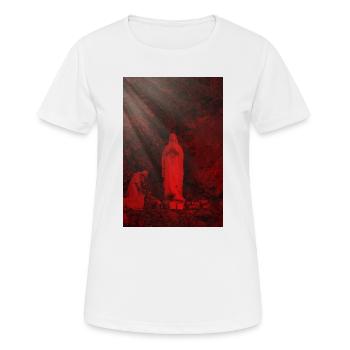 Sanctuaire Rouge dans la Grotte - T-shirt respirant Femme - blanc - Devant - AI Model Female 172 dark (172cm)