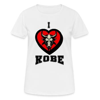 J’adore Kobe - T-shirt respirant Femme - blanc - Devant - AI Model Female 172 dark (172cm)