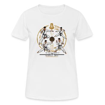Kampfkunst - Frauen T-Shirt atmungsaktiv - Weiß - Vorne - AI Model Female 172 dark (172cm)