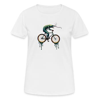 Crustacé cycliste onirique - T-shirt respirant Femme - blanc - Devant - AI Model Female 172 dark (172cm)
